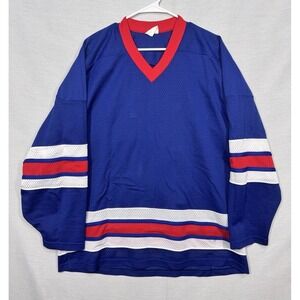 VTG Simplex Hockey Practice Jersey Stitched Mens XL Made In Canada #17 Johnson
